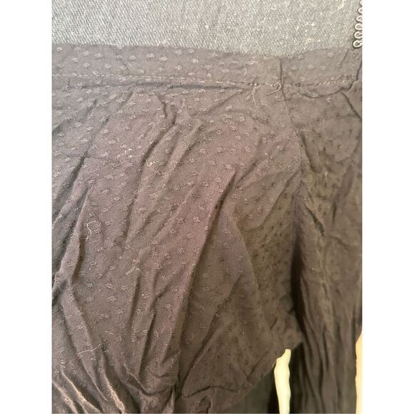 Ava & Viv Women’s Black Off the Shoulder Embroidered Dot Plus Size Blouse 1X - Picture 4 of 6